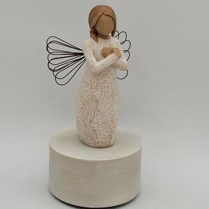 7.5”h hand-painted Willow Tree Remebrance Figurine Plays ”Till the end of time”